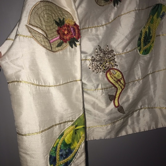 Vintage NWT ANAGE jacket beach bum theme silk new - Picture 5 of 8